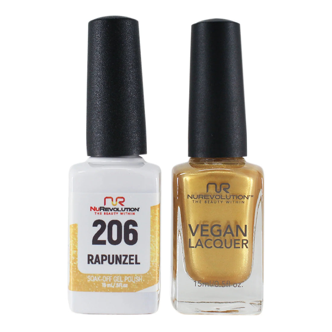 NuRevolution Trio Duo Gel &amp; Lacquer 206 Rapunzel