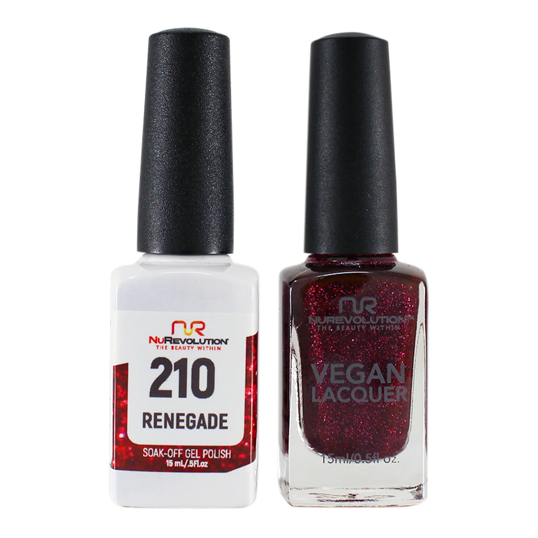 NuRevolution Trio Duo Gel &amp; Lacquer 210 Renegade