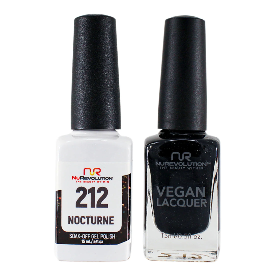 NuRevolution Trio Duo Gel &amp; Lacquer 212 Nocturne