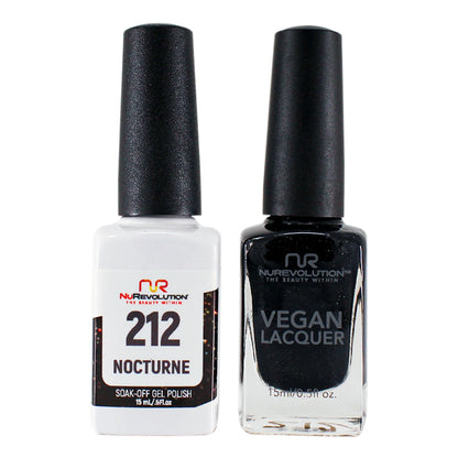 NuRevolution Trio Duo Gel &amp; Lacquer 212 Nocturne