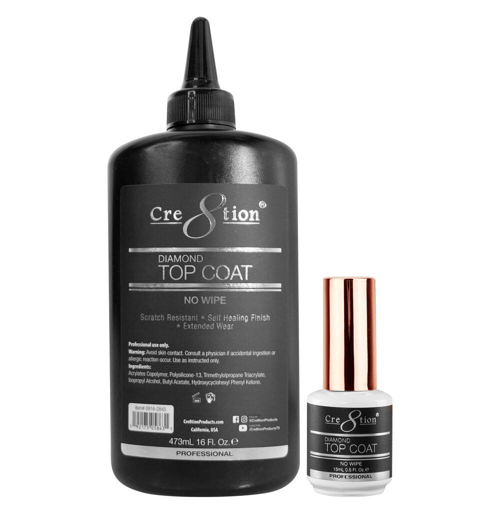 Cre8tion Diamond Soak Off Top Coat - EMOI SUPPLY