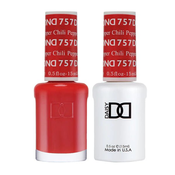 DND Duo Gel &amp; Nail Polish Set – Chili Pepper (757) - EMOI SUPPLY