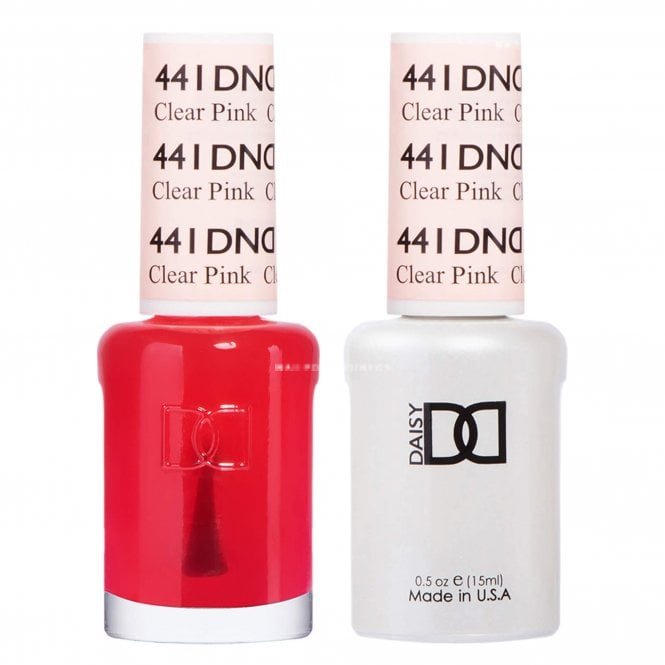 DND Duo Gel &amp; Nail Polish Set – Clear Pink (441)