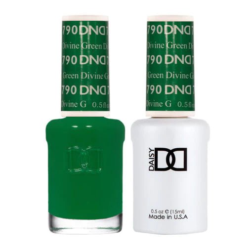 DND Duo Gel &amp; Nail Polish Set – Divine Green (790) - EMOI SUPPLY