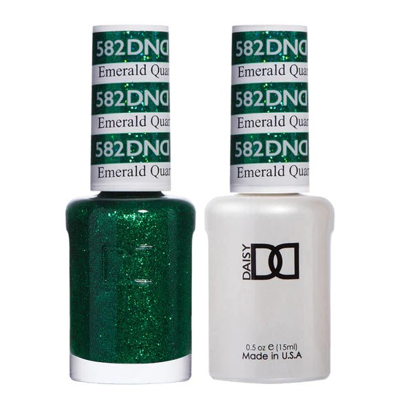 DND Duo Gel &amp; Nail Polish Set – Emerald Quartz (582) - EMOI SUPPLY