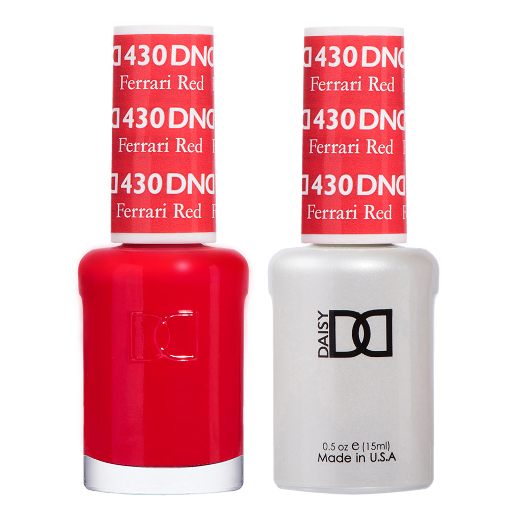 DND Duo Gel &amp; Nail Polish Set  - Ferrari Red (430)
