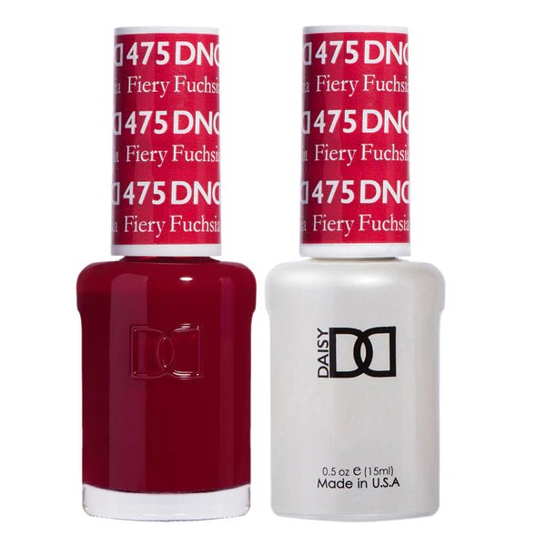 DND Duo Gel &amp; Nail Polish Set – Fiery Fuchsia (475) - EMOI SUPPLY