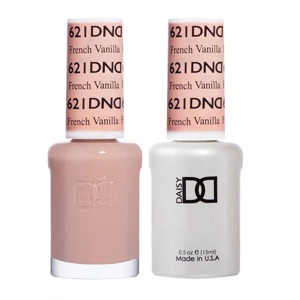 DND Duo Gel &amp; Nail Polish Set – French Vanilla (621) - EMOI SUPPLY