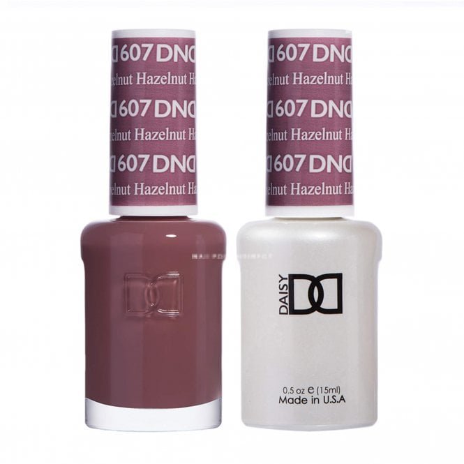 DND Duo Gel &amp; Nail Polish Set – Hazelnut (607)