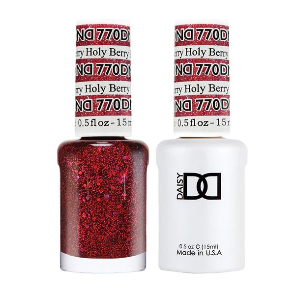 DND Duo Gel &amp; Nail Polish Set – Holy Berry (770) - EMOI SUPPLY