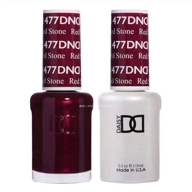 DND Duo Gel &amp; Nail Polish Set – Red Stone (477)