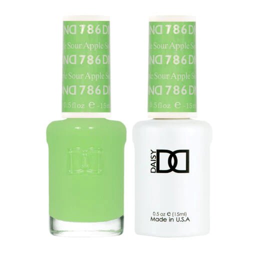 DND Duo Gel &amp; Nail Polish Set – Sour Apple (786) - EMOI SUPPLY