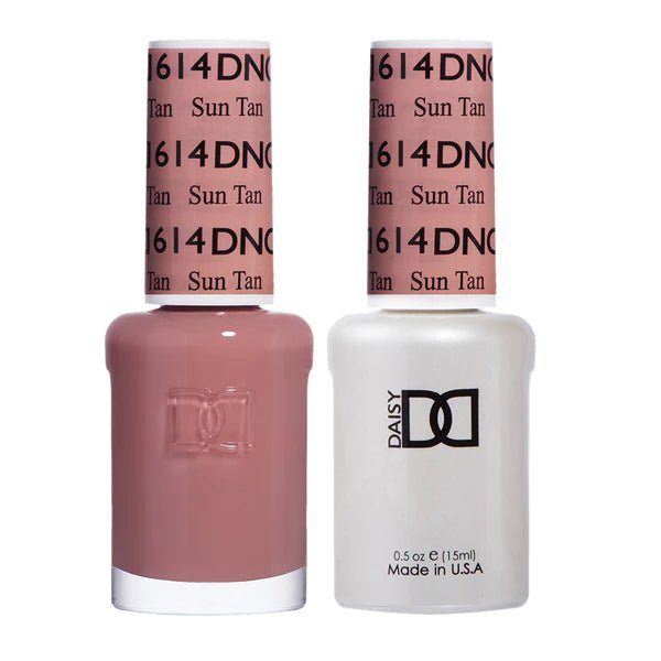 DND Duo Gel &amp; Nail Polish Set – Sun Tan (614) - EMOI SUPPLY