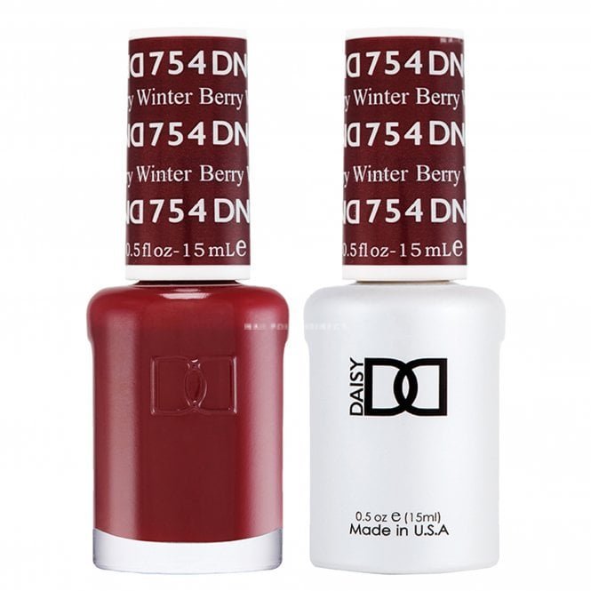 DND Duo Gel &amp; Nail Polish Set – Winter Berry (754) - EMOI SUPPLY