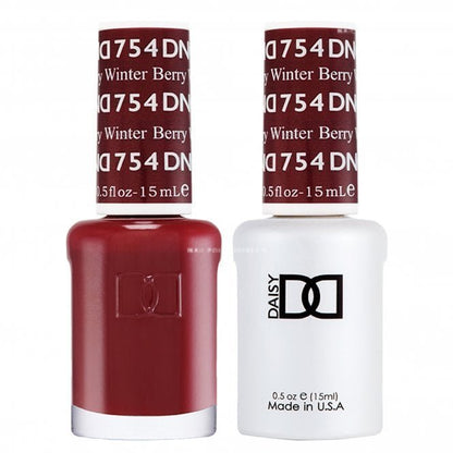 DND Duo Gel &amp; Nail Polish Set – Winter Berry (754) - EMOI SUPPLY