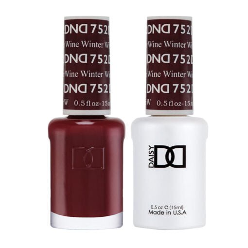 DND Duo Gel &amp; Nail Polish Set – Winter Wine (752) - EMOI SUPPLY