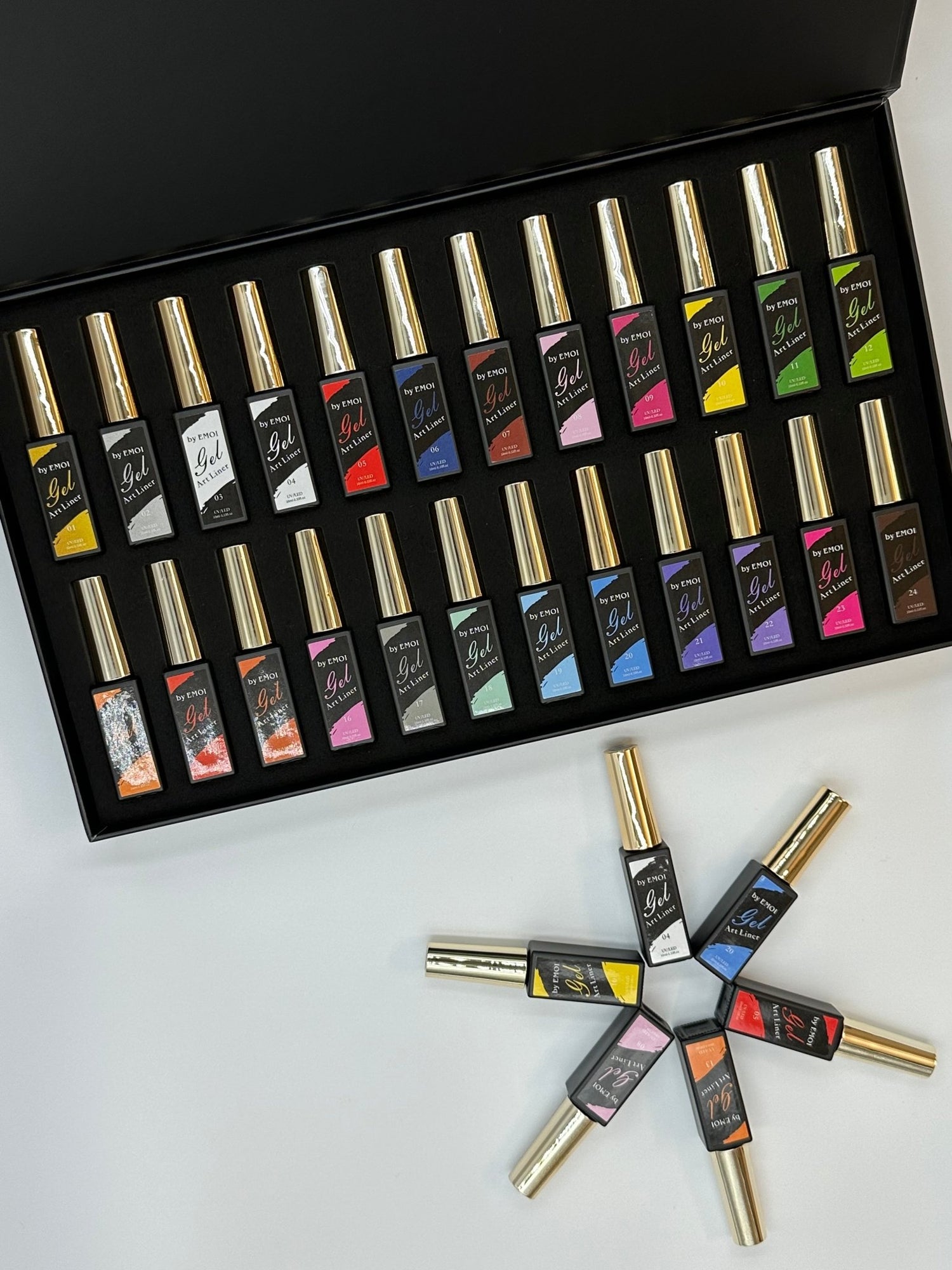 EMOI Liner Art Gel 24 Colours - EMOI SUPPLY