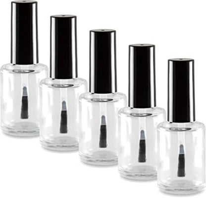 Empty Glass Bottle – Clear or Brown (15ml / 0.5oz) - EMOI SUPPLY