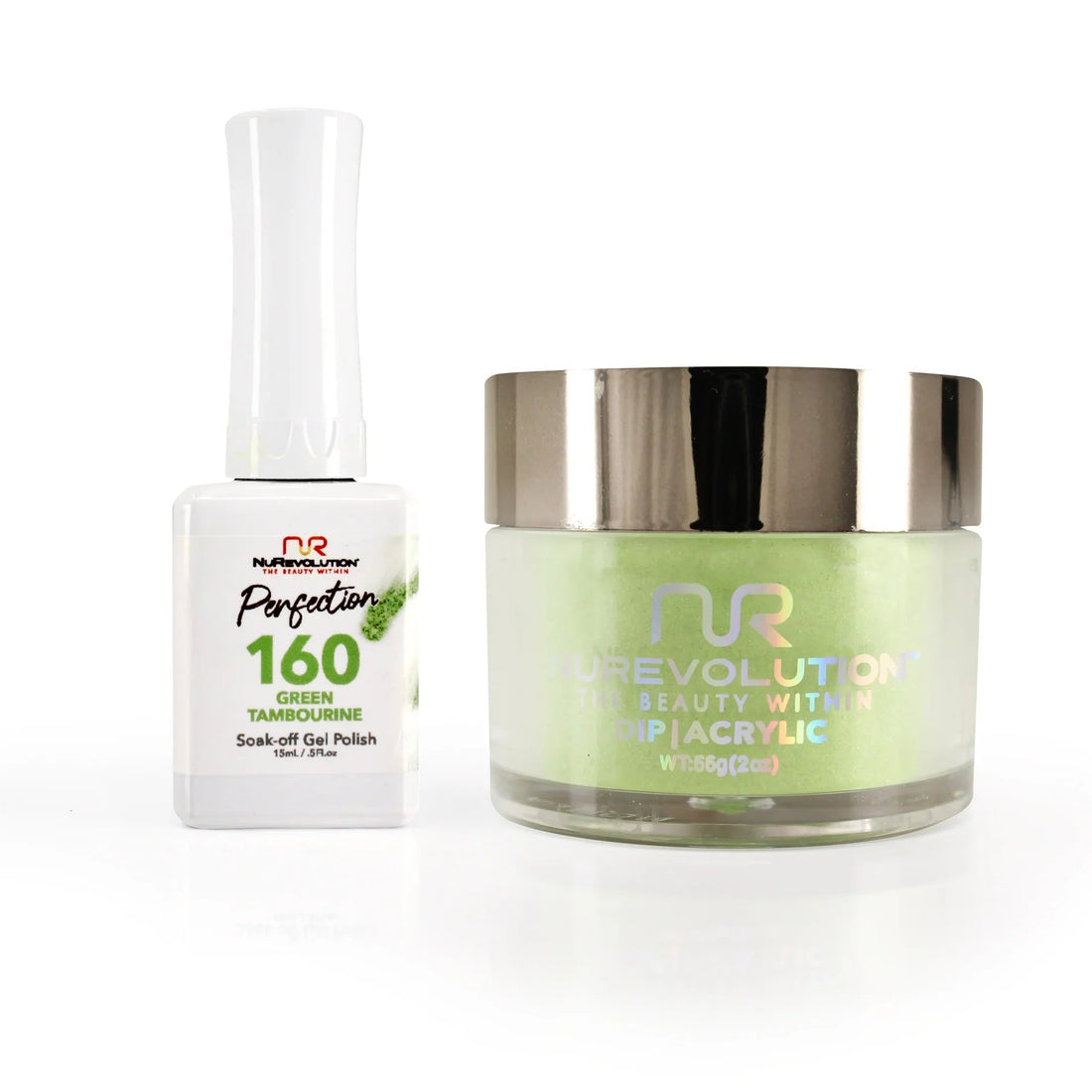 NuRevolution Perfection 160 Green Tambourine - EMOI SUPPLY