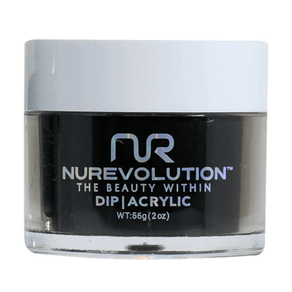 NuRevolution Trio Dip/Acrylic Powder 002 Blackout - EMOI SUPPLY