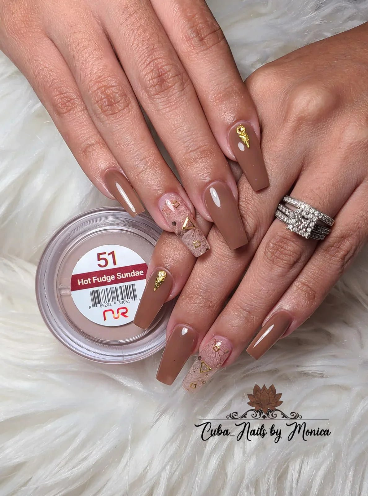 NuRevolution Trio Dip/Acrylic Powder 051 Hot Fudge Sundae - EMOI SUPPLY