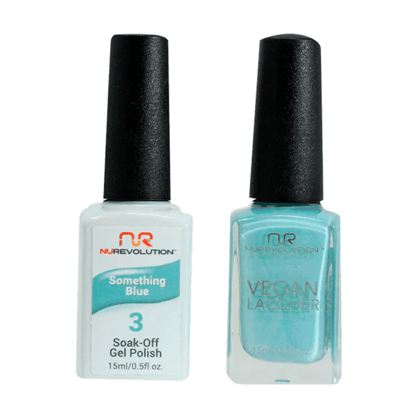 NuRevolution Trio Duo Gel &amp; Lacquer 003 Something Blue - EMOI SUPPLY