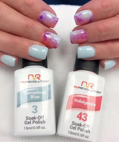 NuRevolution Trio Duo Gel &amp; Lacquer 003 Something Blue - EMOI SUPPLY
