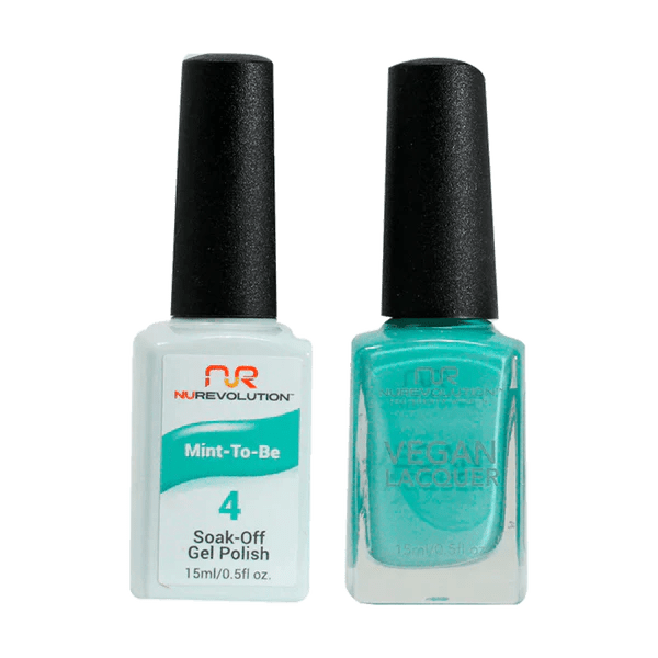 NuRevolution Trio Duo Gel &amp; Lacquer 004 Mint - To - Be - EMOI SUPPLY