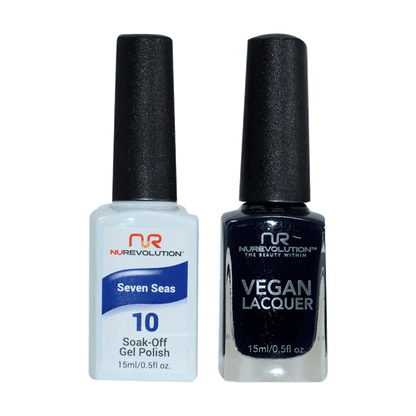NuRevolution Trio Duo Gel &amp; Lacquer 010 Seven Seas - EMOI SUPPLY