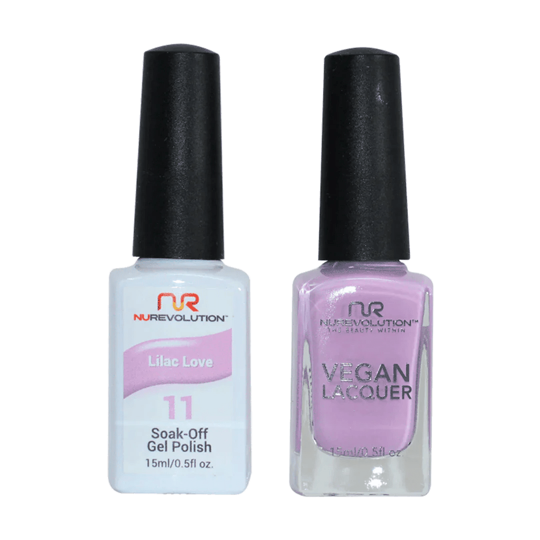 NuRevolution Trio Duo Gel &amp; Lacquer 011 Lilac Love - EMOI SUPPLY