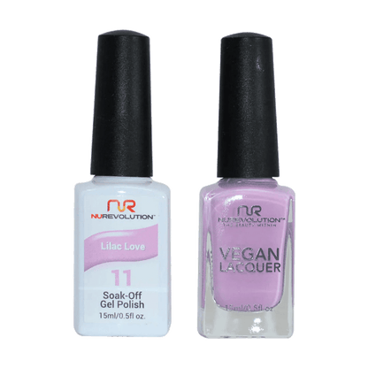NuRevolution Trio Duo Gel &amp; Lacquer 011 Lilac Love - EMOI SUPPLY