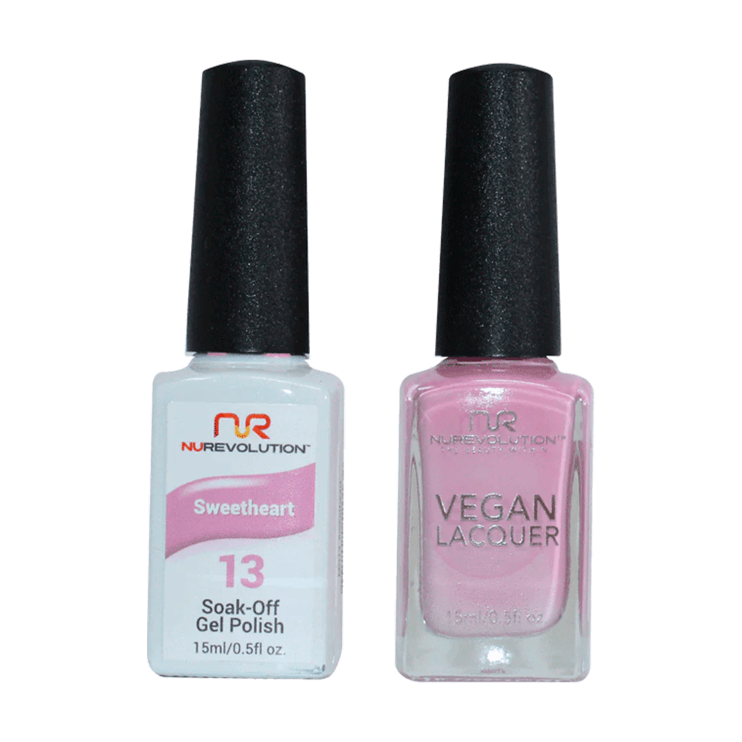 NuRevolution Trio Duo Gel &amp; Lacquer 013 Sweetheart Gel - EMOI SUPPLY