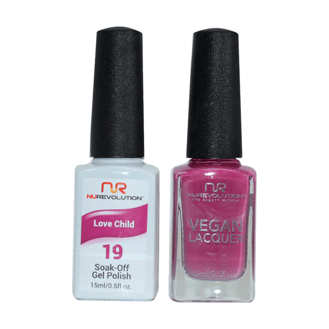 NuRevolution Trio Duo Gel &amp; Lacquer 019 Love Child - EMOI SUPPLY