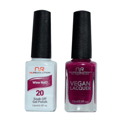 NuRevolution Trio Duo Gel &amp; Lacquer 020 Wine Not? - EMOI SUPPLY