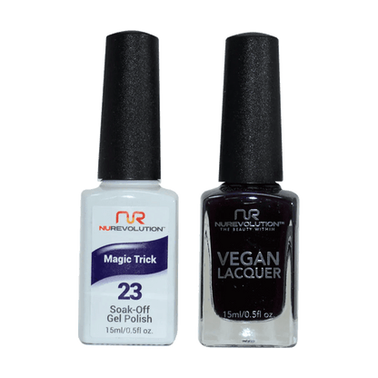 NuRevolution Trio Duo Gel &amp; Lacquer 023 Magic Trick - EMOI SUPPLY
