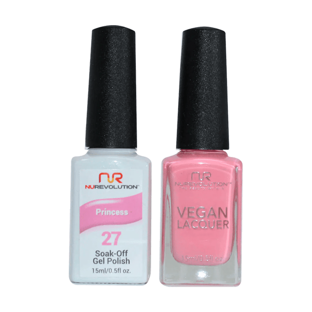 NuRevolution Trio Duo Gel &amp; Lacquer 027 Princess Gel - EMOI SUPPLY