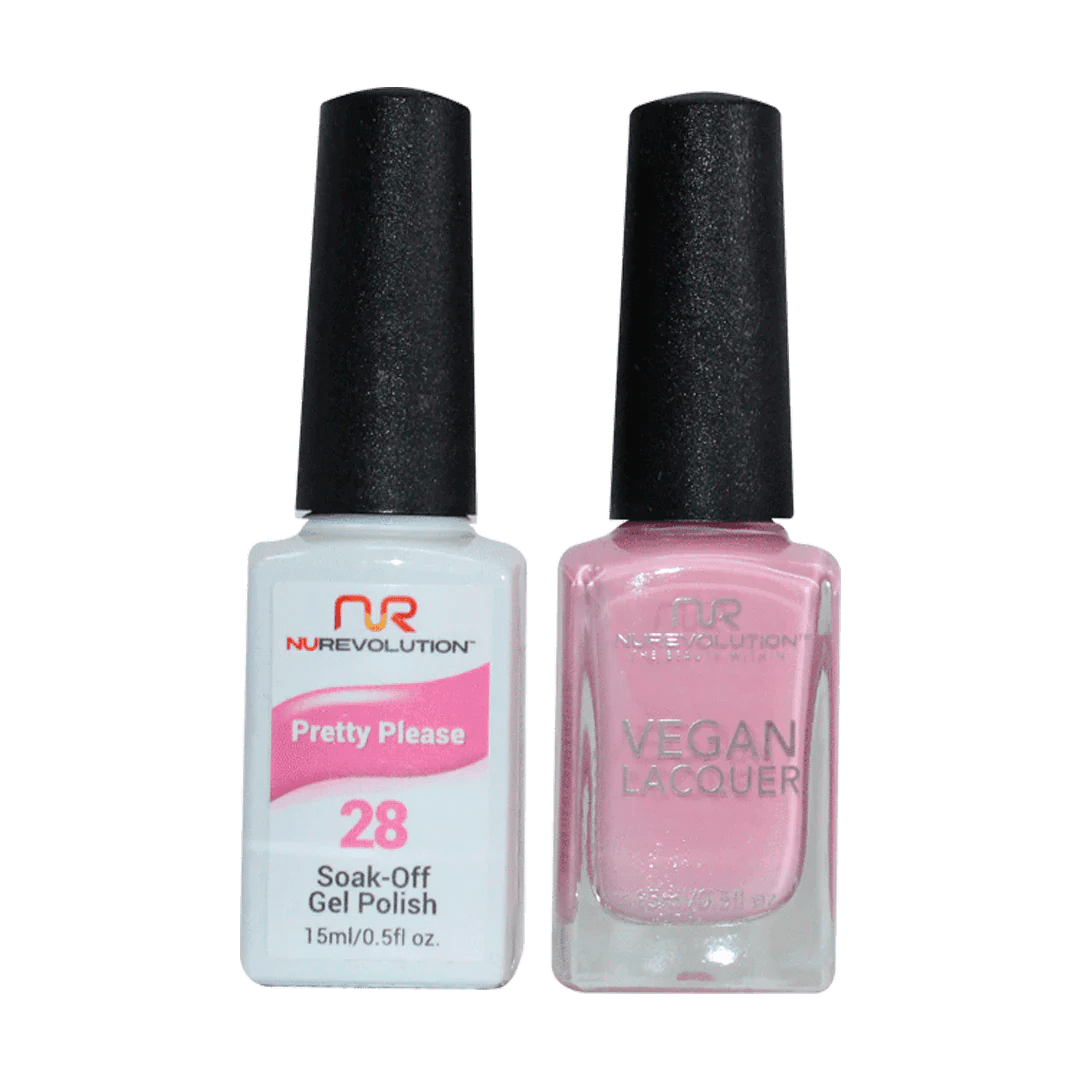 NuRevolution Trio Duo Gel &amp; Lacquer 028 Pretty Please - EMOI SUPPLY