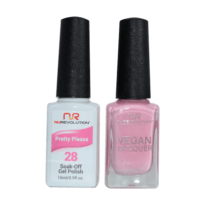 NuRevolution Trio Duo Gel &amp; Lacquer 028 Pretty Please - EMOI SUPPLY