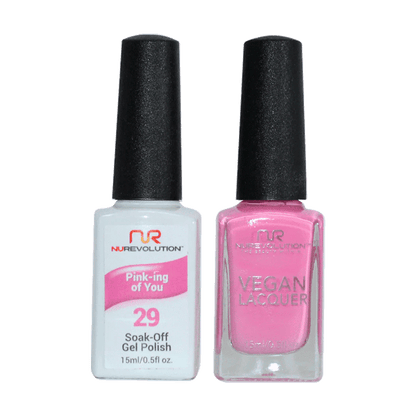 NuRevolution Trio Duo Gel &amp; Lacquer 029 Pink - ing Of You - EMOI SUPPLY
