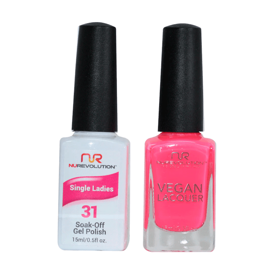 NuRevolution Trio Duo Gel &amp; Lacquer 031 Single Ladies - EMOI SUPPLY