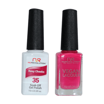 NuRevolution Trio Duo Gel &amp; Lacquer 035 Rosy Cheeks - EMOI SUPPLY