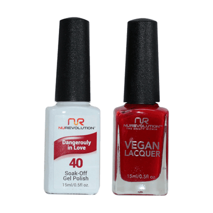 NuRevolution Trio Duo Gel &amp; Lacquer 040 Dangerously In Love - EMOI SUPPLY