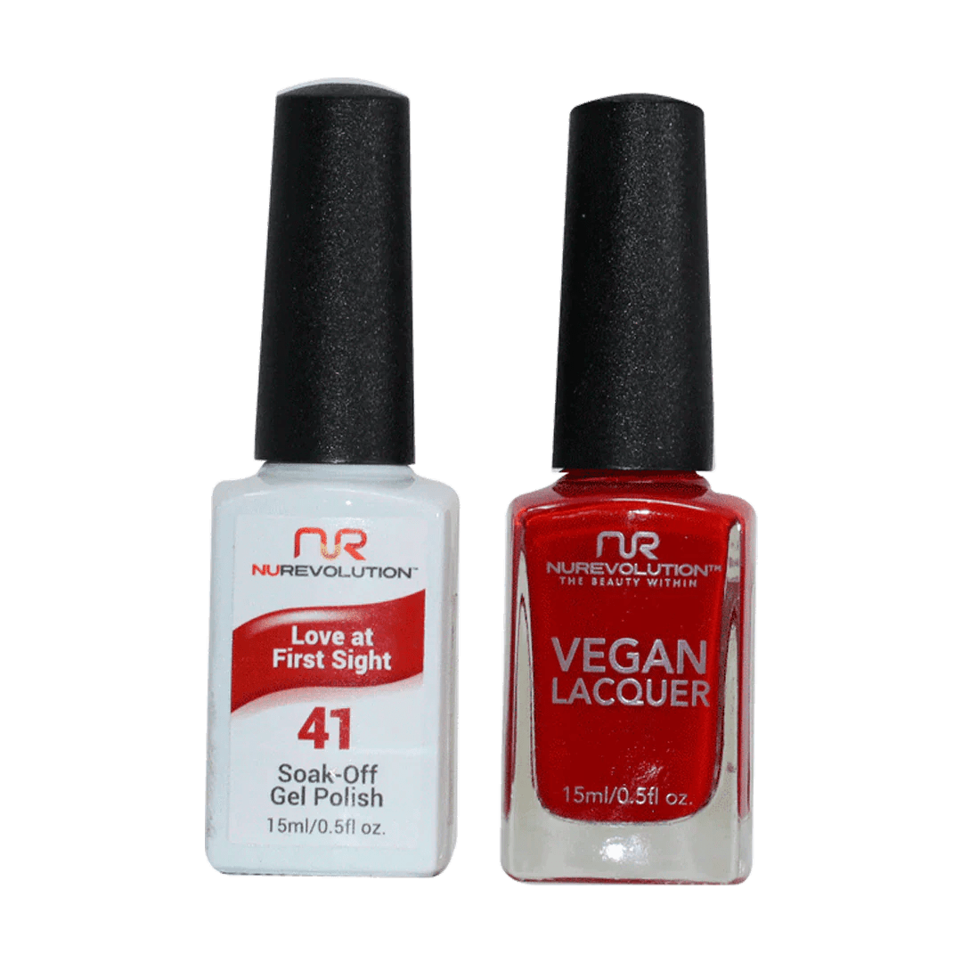 NuRevolution Trio Duo Gel &amp; Lacquer 041 Love At First Sight - EMOI SUPPLY