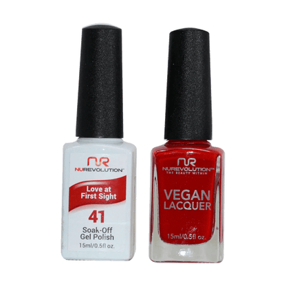 NuRevolution Trio Duo Gel &amp; Lacquer 041 Love At First Sight - EMOI SUPPLY