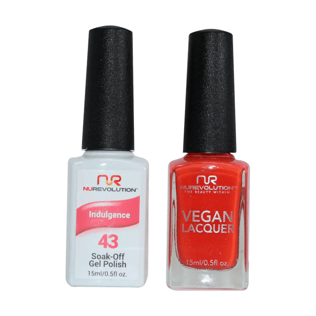 NuRevolution Trio Duo Gel &amp; Lacquer 043 Indulgence - EMOI SUPPLY