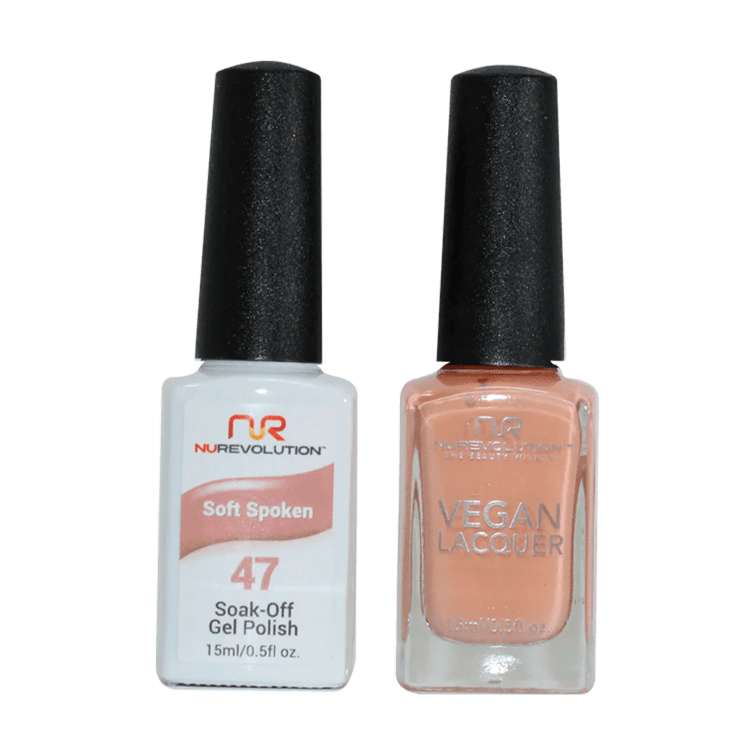 NuRevolution Trio Duo Gel &amp; Lacquer 047 Soft Spoken - EMOI SUPPLY