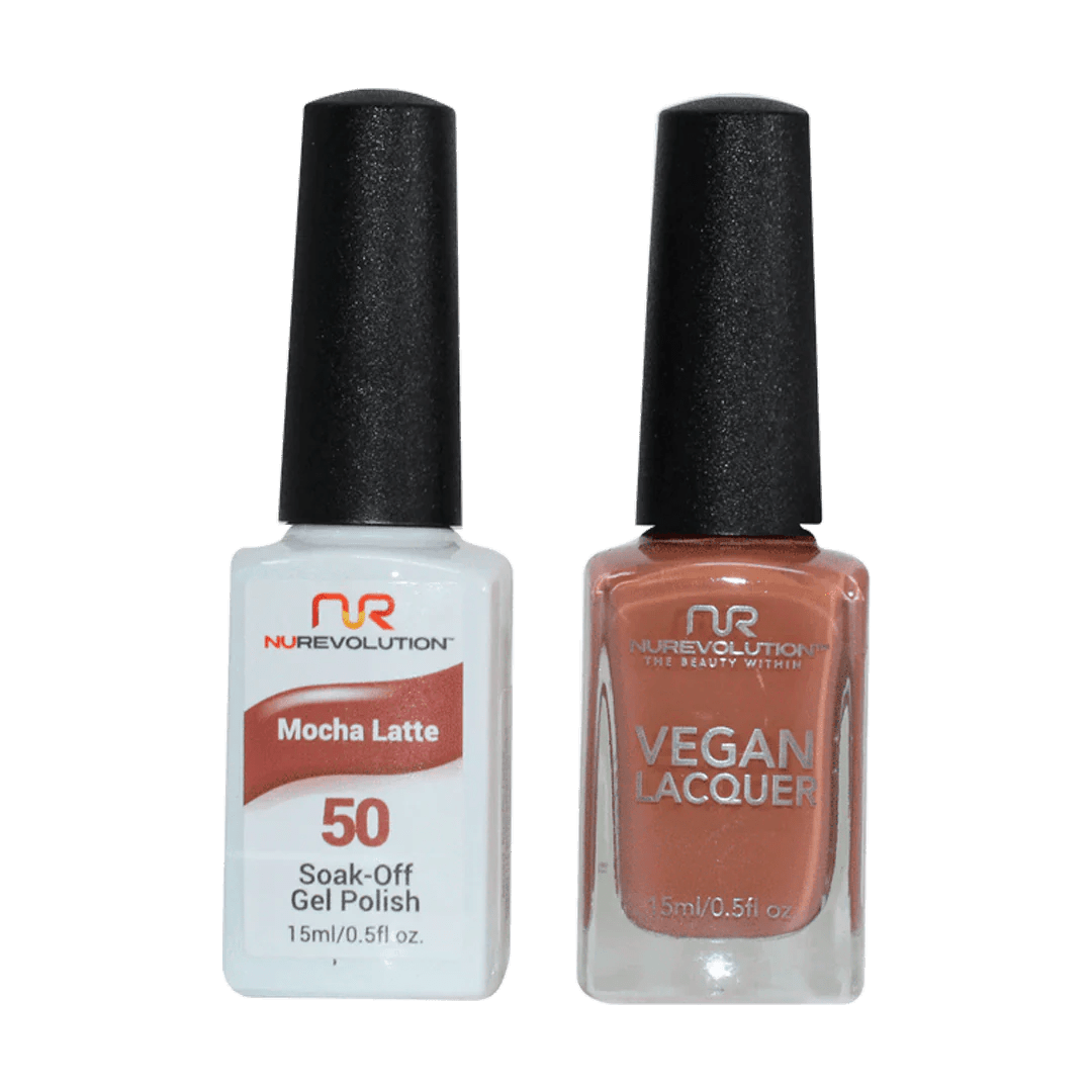 NuRevolution Trio Duo Gel &amp; Lacquer 050 Mocha Latte - EMOI SUPPLY