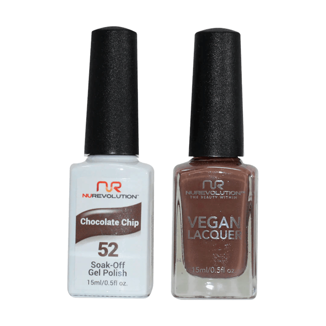 NuRevolution Trio Duo Gel &amp; Lacquer 052 Chocolate Chip - EMOI SUPPLY
