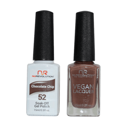 NuRevolution Trio Duo Gel &amp; Lacquer 052 Chocolate Chip - EMOI SUPPLY