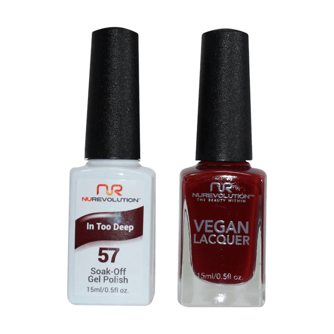 NuRevolution Trio Duo Gel &amp; Lacquer 057 In Too Deep - EMOI SUPPLY